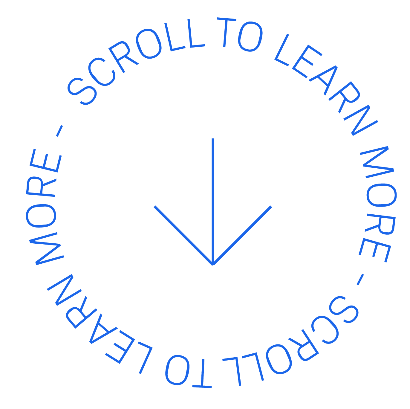 Scroll To Learn More Blue 01